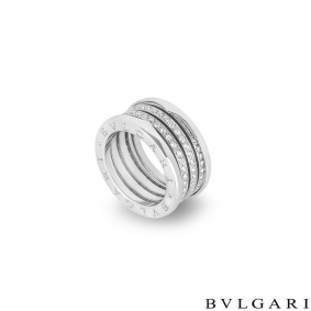 Bvlgari White Gold Diamond B.Zero1 Ring